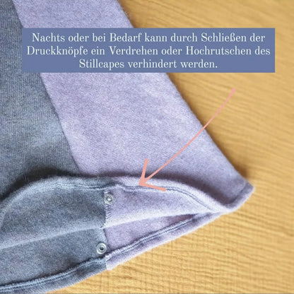Kaschmir-Stillcape blau/dunkelblau